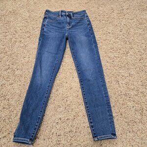 American Eagle Jeans Women's Next Level Stretch Hi-Rise Jegging Size 0 Short